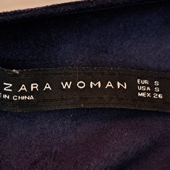 ZARA FLORA Embroidered SUEDE Effect top blouse Sz S BOHO ART2WEAR stunning cond. - Picture 13 of 14